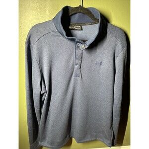 Under Armour Golf Storm Sweater Fleece Blue Snap XL